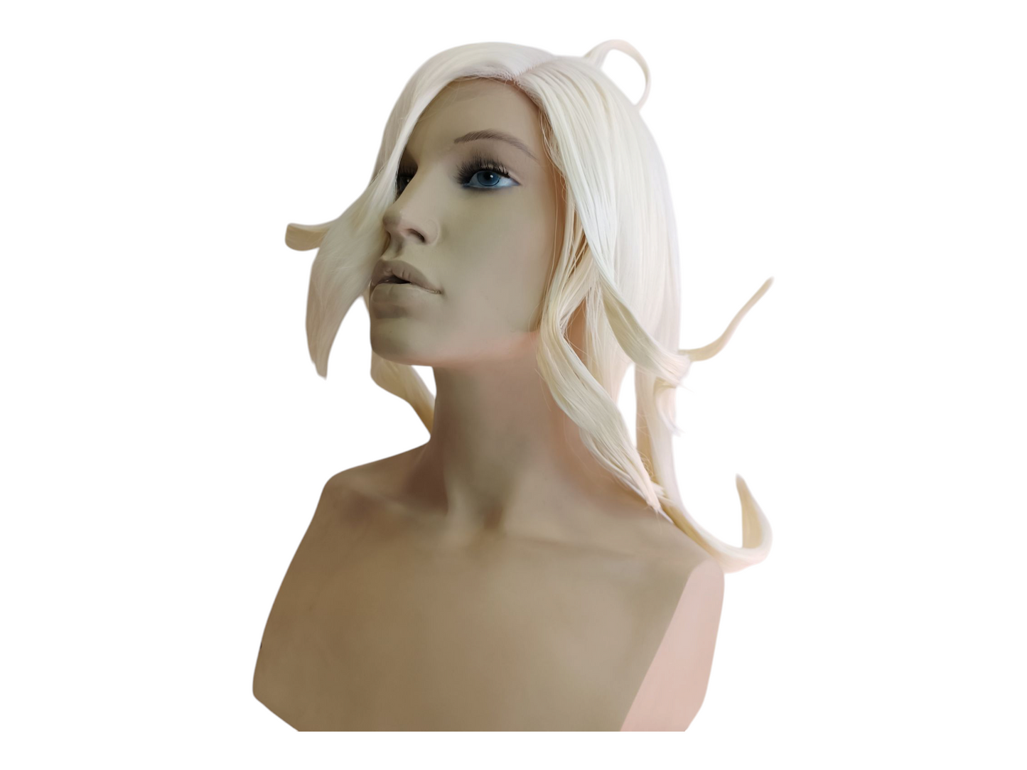 Nagito Komaeda White Cosplay Wig with Ahoge