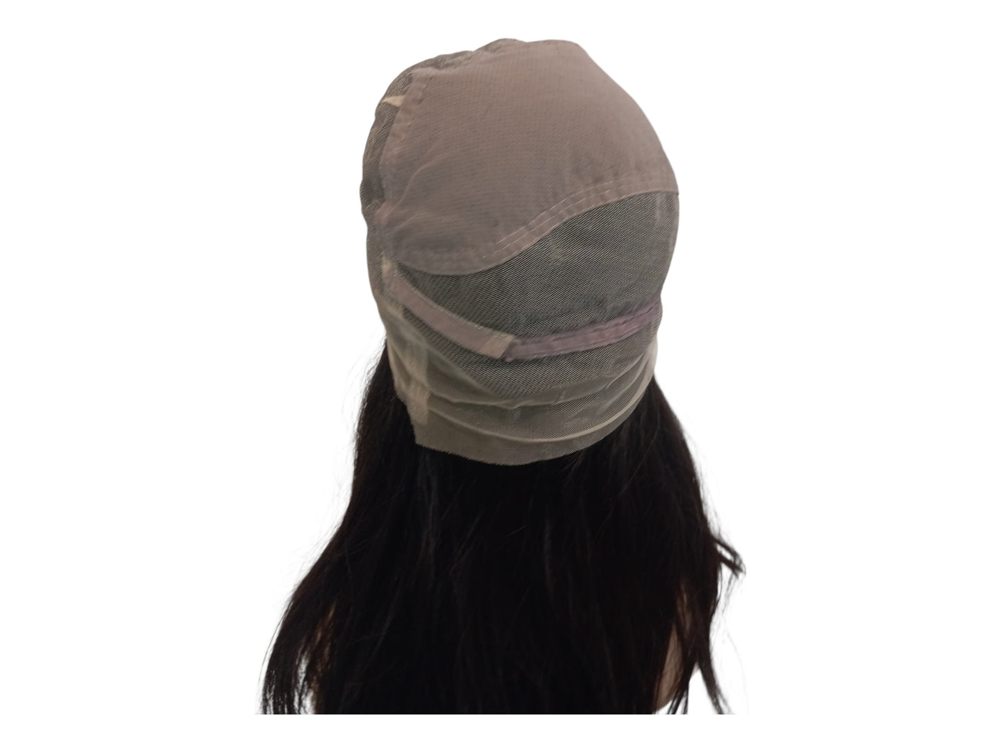 Long Straight Brown Human Hair Lace Front Wig