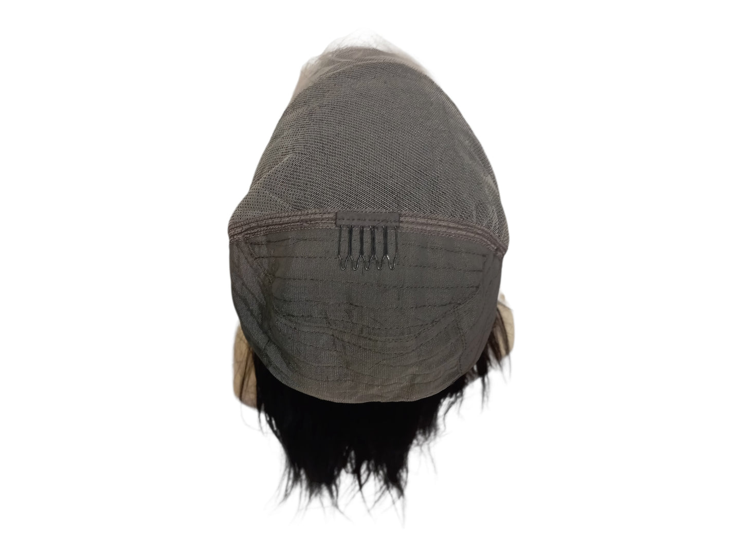 Extra Long Straight Black Human Hair Lace Front Wig