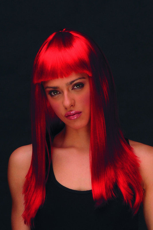 Long hair wig with fringe in various colors