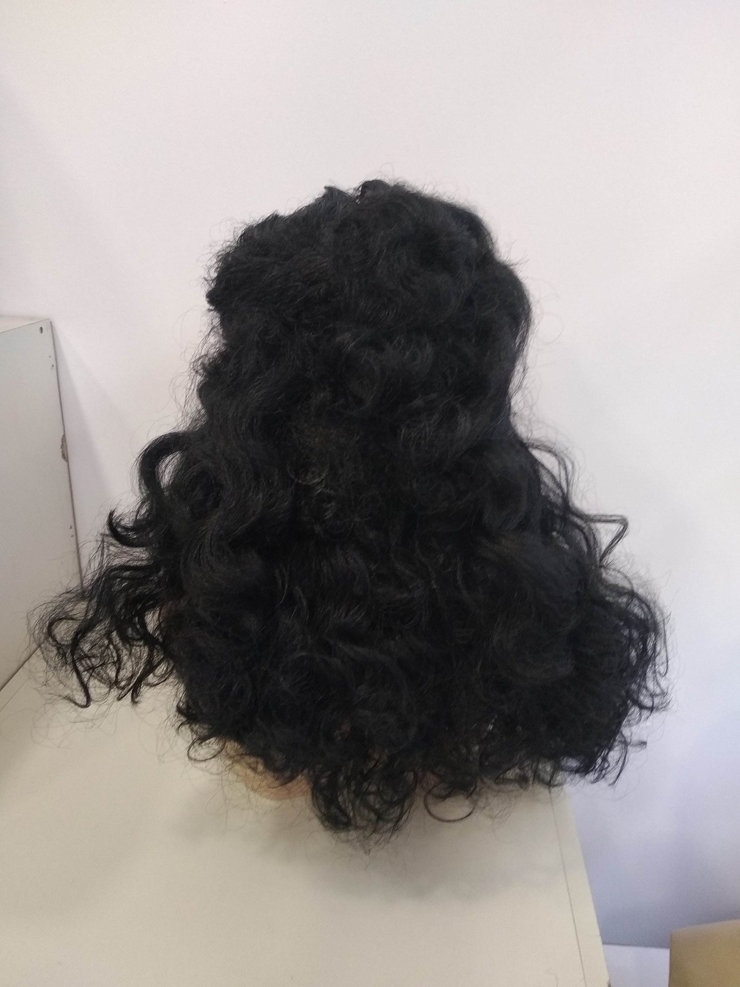 Warrior 's Black Wavy - Curly Long Wig