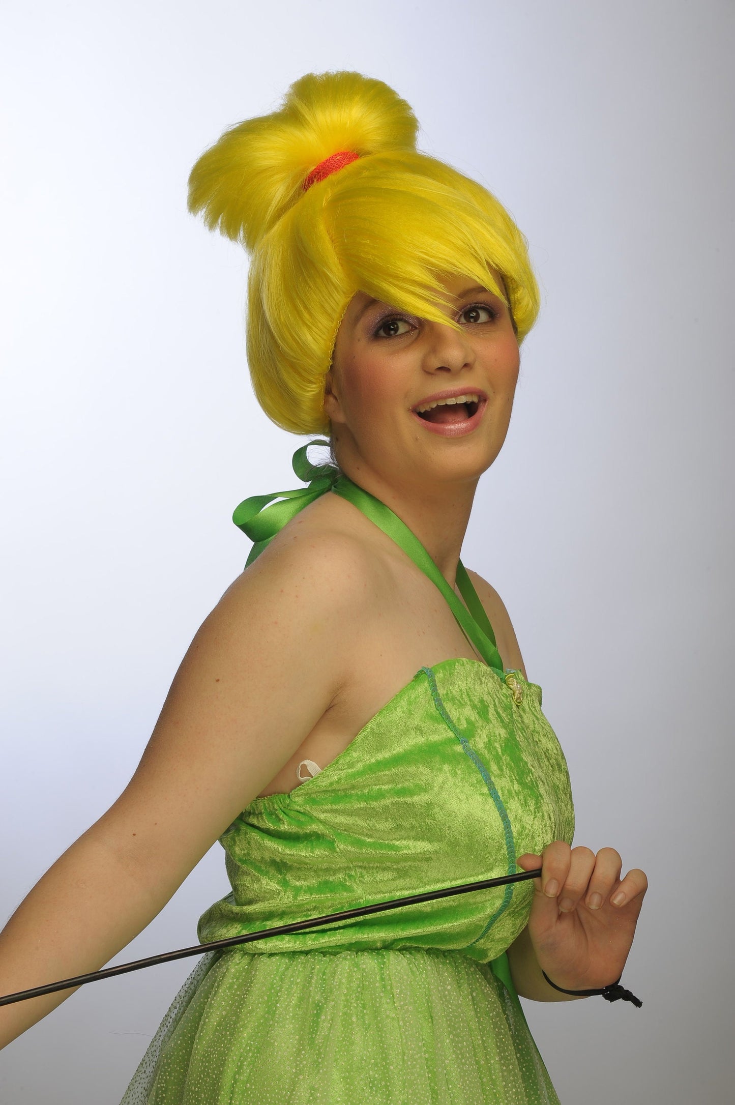 Tinkerbell fairy yellow costume cosplay wig
