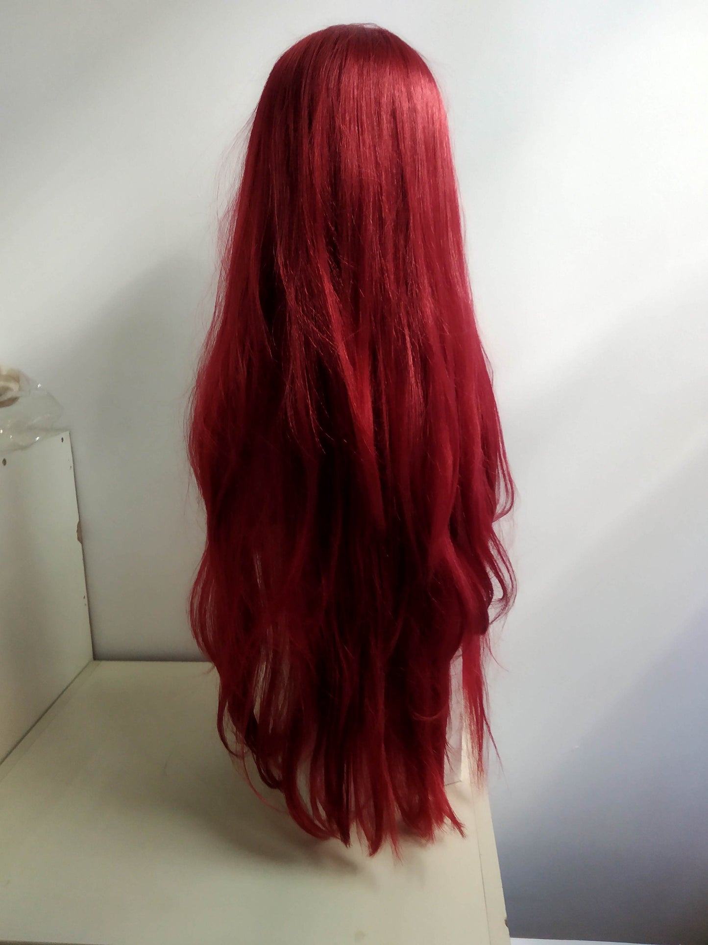 The Devil Fire Red Dark Vampiress Long 70 cm (26" ) Cosplay Costume Wig