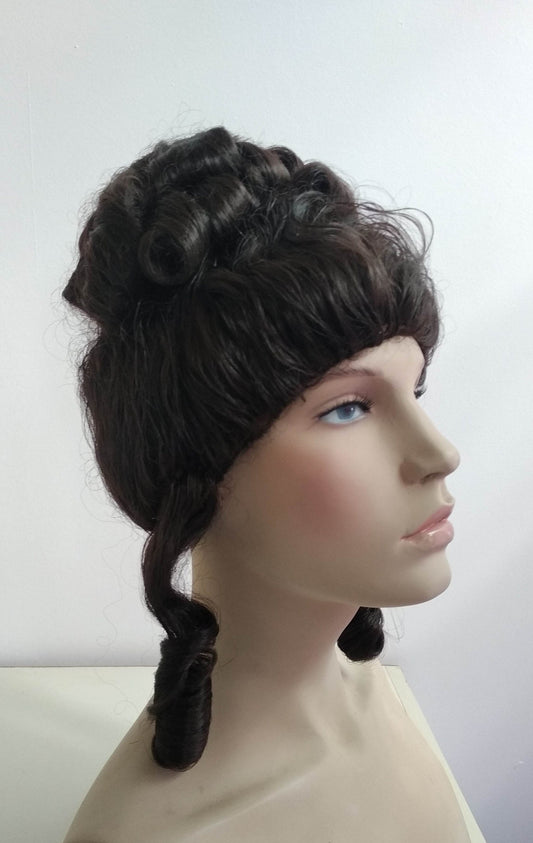 Regency Lady's Brown Wig made on order