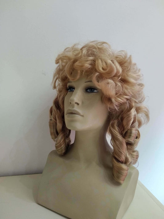 Noble Lady of Honor 1800 Curly Period Lady's Blonde Wig