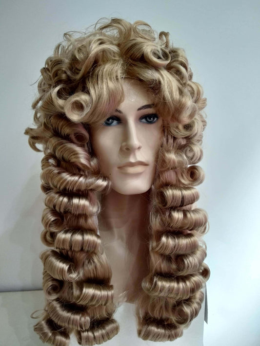 Made to order Dark Blond Male Curly King Charles' Period Wig
