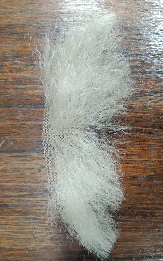 Realistic Fake White Bushy Moustache