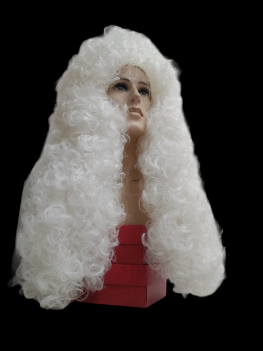 King Charles II 1660 White period wig made to order within a week