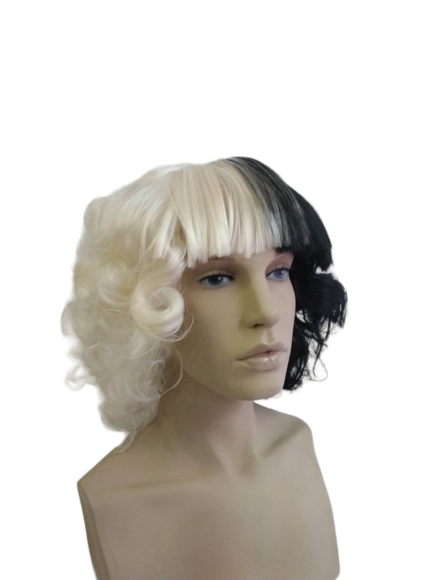 Mustavalkoinen cosplay-asu Estella 2021 Pahan Noidan Peruukki