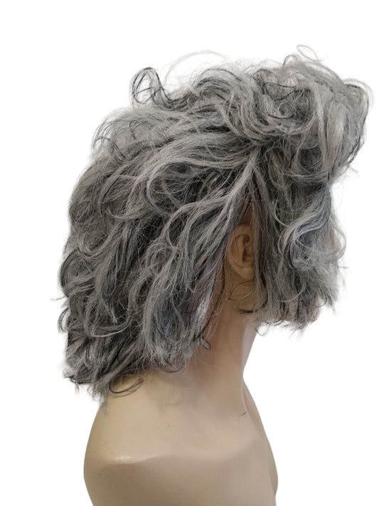 Maestro medium length Grey (Salt and Pepper) Powdered Matt Wig cosplay costume theatrical
