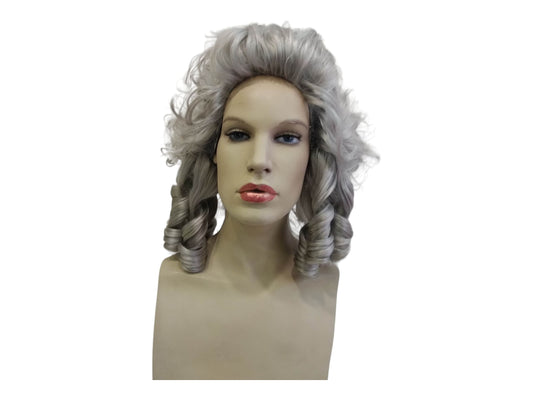 Noble Lady of Honor 1800 Period Lady's Grey Wig