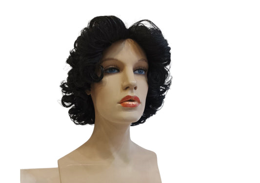 Florence Napoleonic Period Curly Black Wig