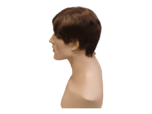 Καστανή Κοντή Ανδρική Περούκα Ζακ με Φυσική Εμφάνιση