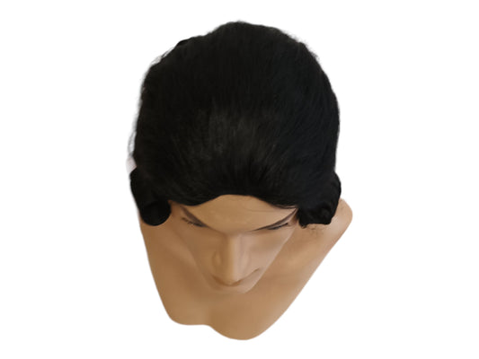 Μαύρη Αυθεντική Ανδρική Περούκα Εποχής 1800