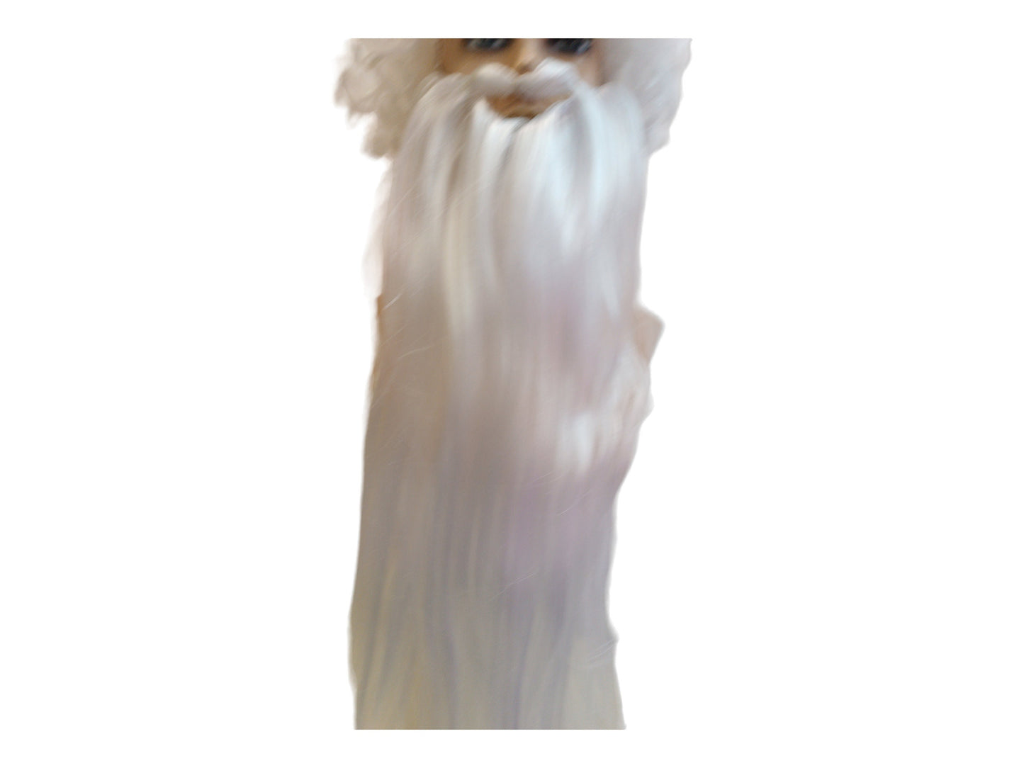 Druid Langt Lige Hvidt Skæg 70 cm eller 27"