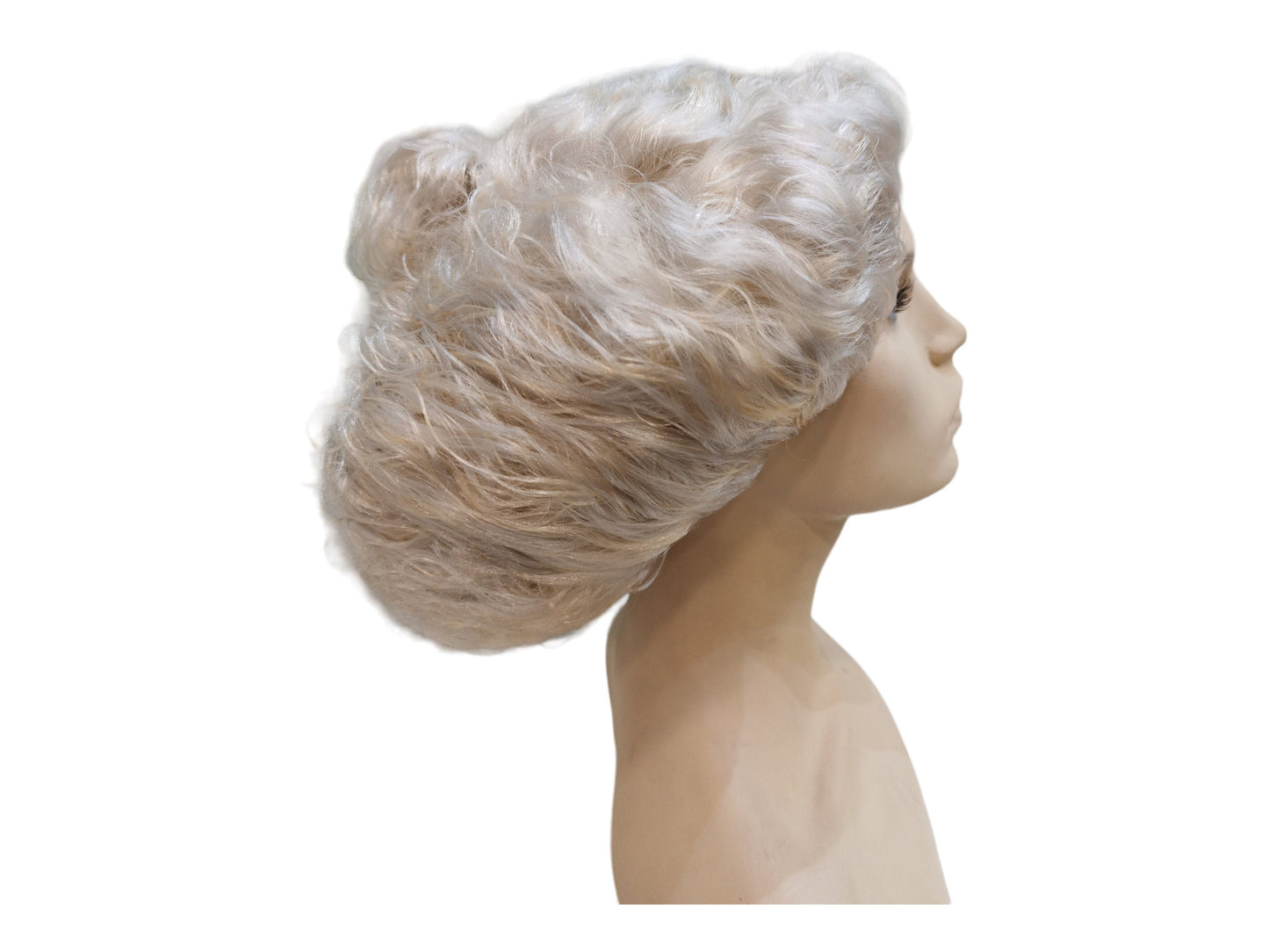 Nellie Edwardian Platinan Blonde Gibson Girl -peruukki, uudelleenaktivointi, 1900-luvun alkupuoli, 1900-luvun cosplay-peruukki
