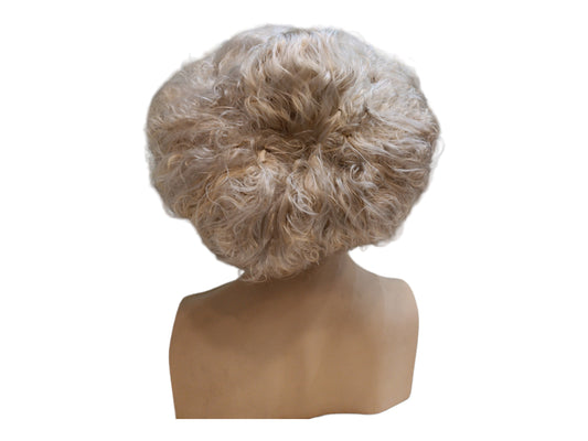 Nellie Edwardian Platinum Blonde Gibson Girl Wig Reenactment early 20th century 1900s Cosplay Wig