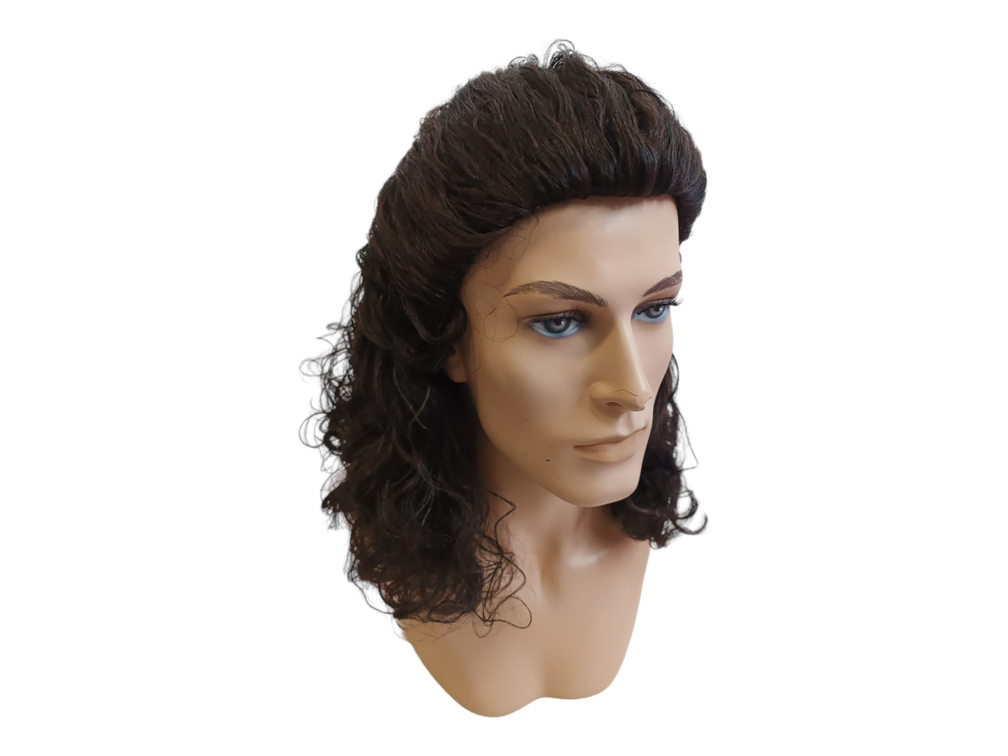 Jack Burton Brown long wavy Mullet men s Wig