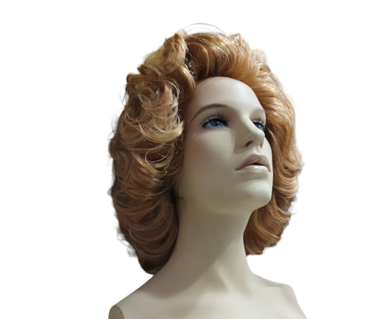 Thatcher former British Prime Minister blonde stage wig
