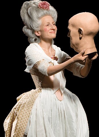 Madame Tussaud gray stage wig