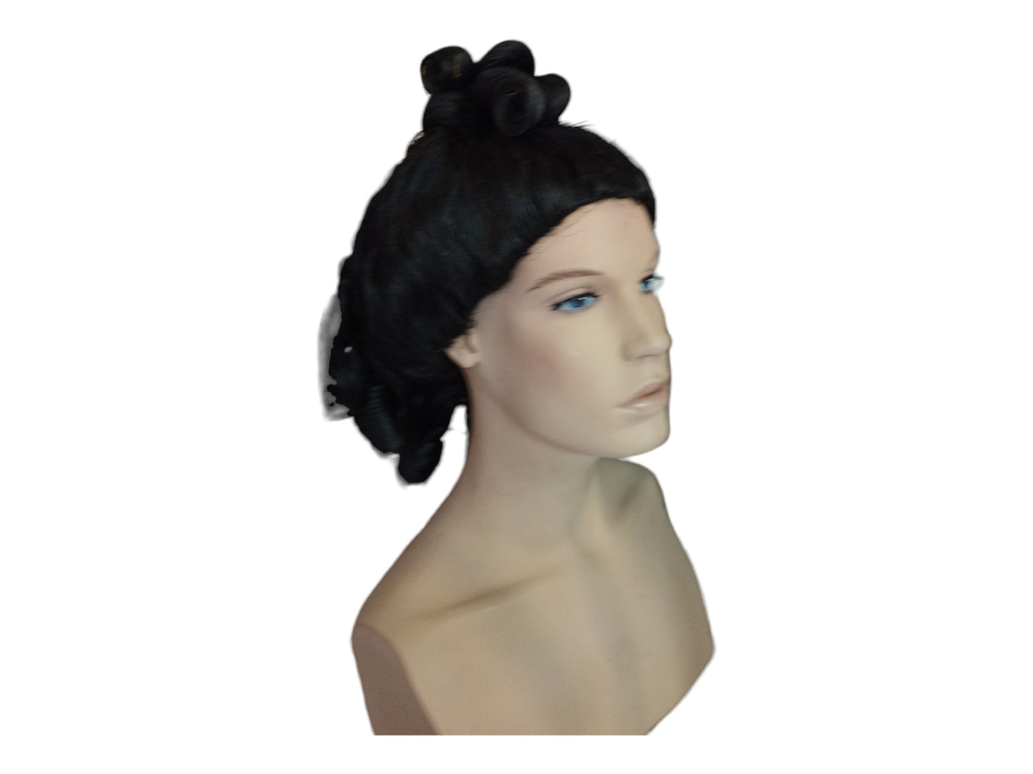 Lianne Victorian Krøllet Sort Paryk