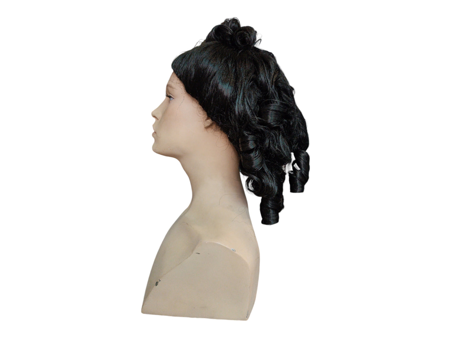 Lianne Victorian Krøllet Sort Paryk