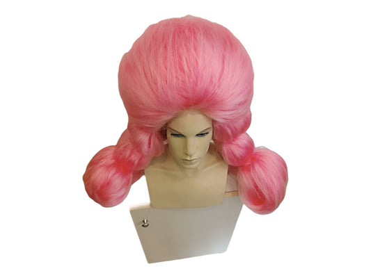 Toadette Pink Long extra voluminous Texturised Drag Show Wig