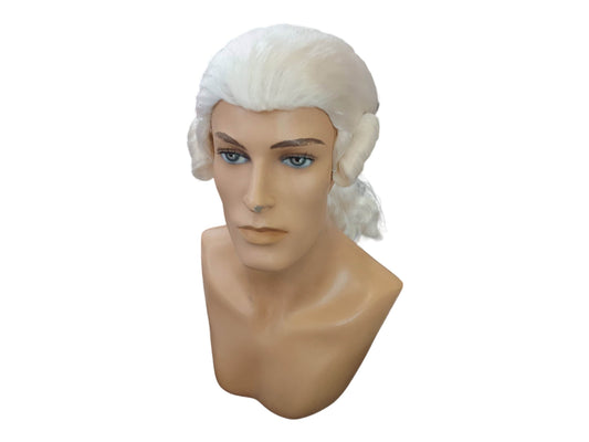 Emperor Joseph II White Period Wig | 18th Century Historical Costume Wig from the film Amadeus (1989)