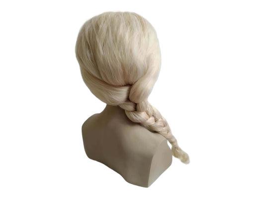 Platinum Blonde Princess Long Braid Cosplay Ice Blonde Costume Wig