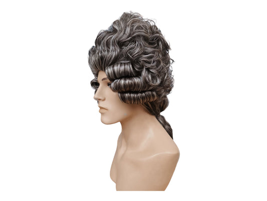 Comte Armand de Montclair | Aristocrat Luxury Curls Wig | Nobleman Gray - Brown Wig