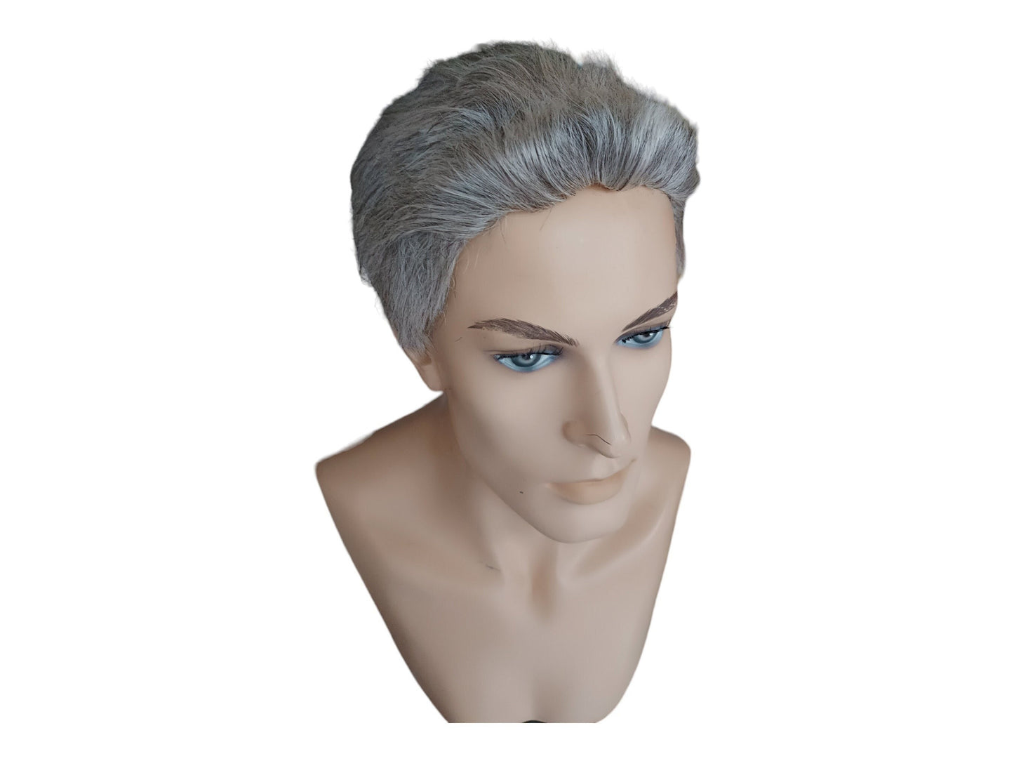 The Anchorman Natural Look Gray Men's Short Wig