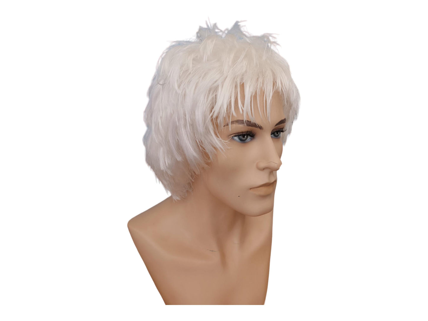 Satoru Cosplay Paryk af Høj Kvalitet - Hvid Anime Paryk for et Autentisk Look