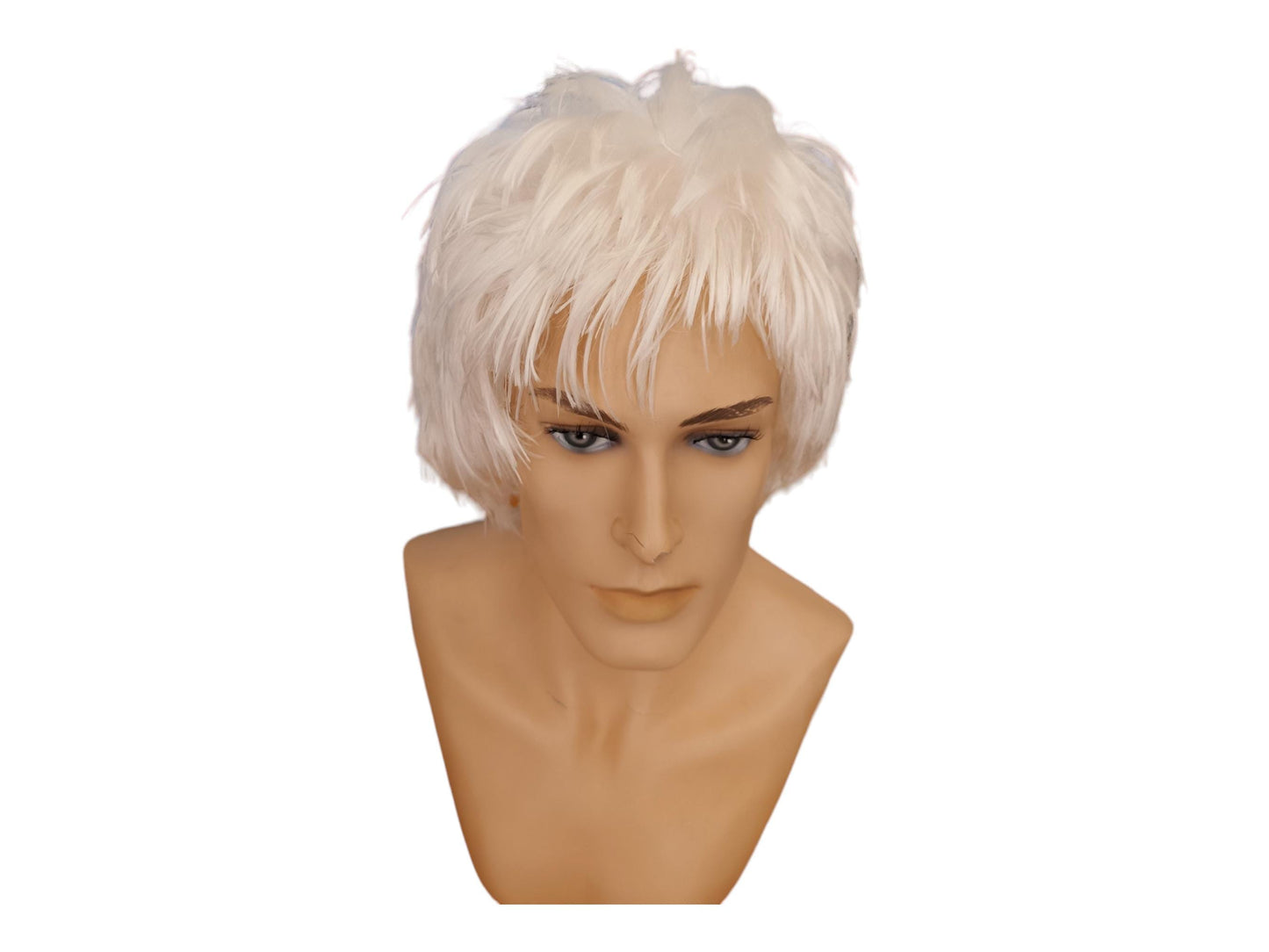 Satoru Cosplay Paryk af Høj Kvalitet - Hvid Anime Paryk for et Autentisk Look