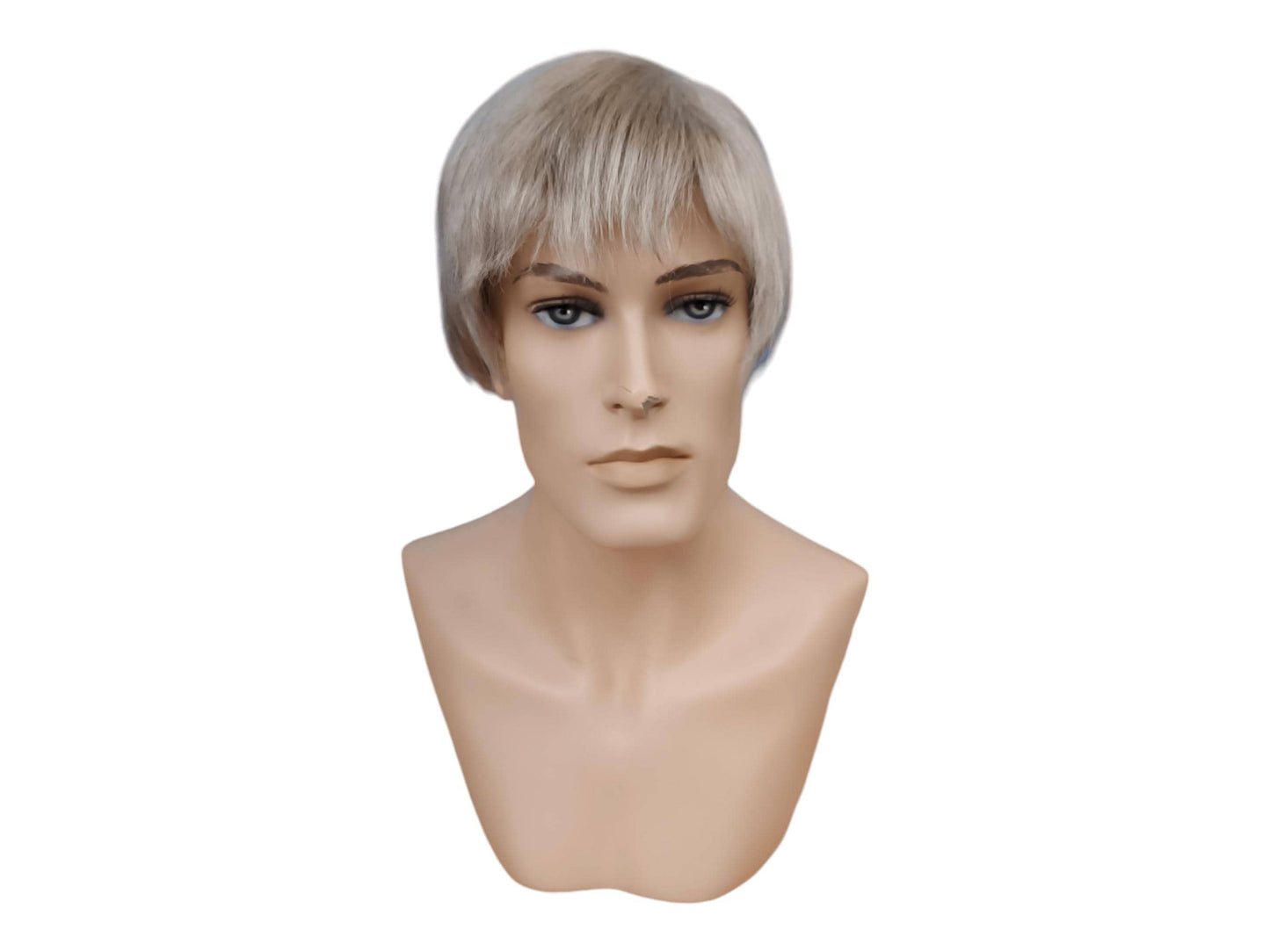 Natural Look Gray Men's Short Wig Zack – Perfect for Theatrical Plays and Costume Events