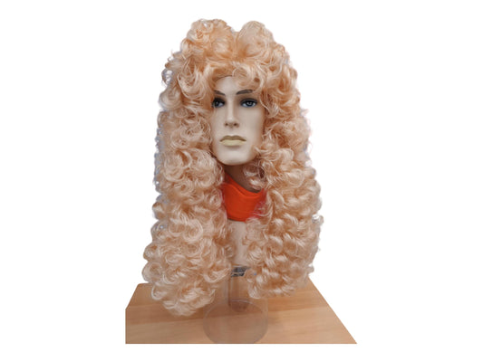 King Luis XIV Blond High Wig Period Prince Elector of Saxony Wig