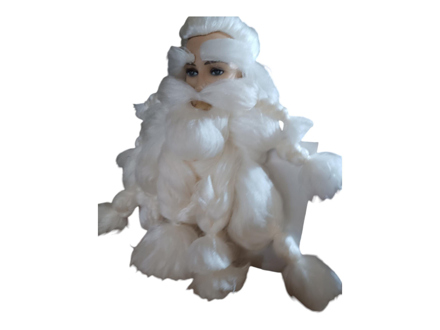 Stojk Hvid Version af det legendariske paryk- og skæg- og øjenbrynskostume-cosplaysæt