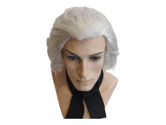 St. John Vianney 's Off White Reenactment Male Wig