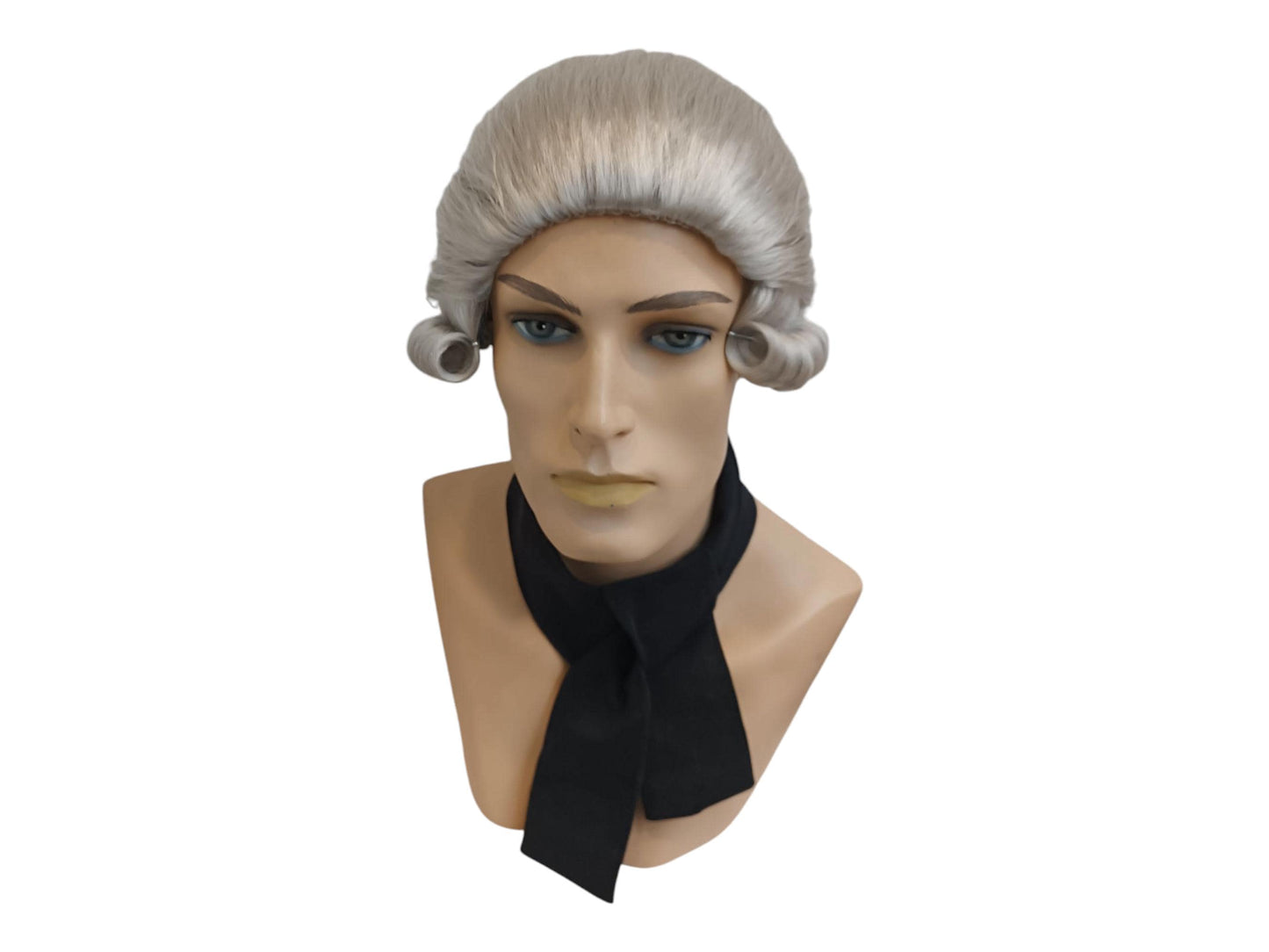 Marquis De Lafayette hopeanharmaa peruukki 1700-luvun siirtomaa-ajan vapaussodan historiallinen puku Georgian aikakauden teatteri aatelisdraama