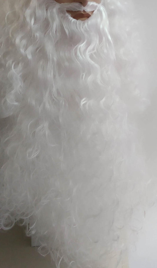 Professional Santa Claus' Beard Only White Color