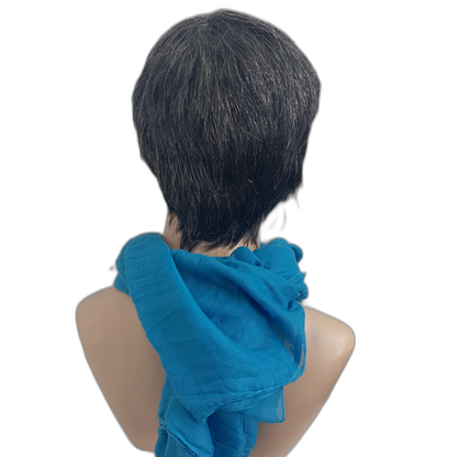 Natural Look Salt and Pepper Men's Short Wig Zack – Perfect for Theatrical Plays and Costume Events