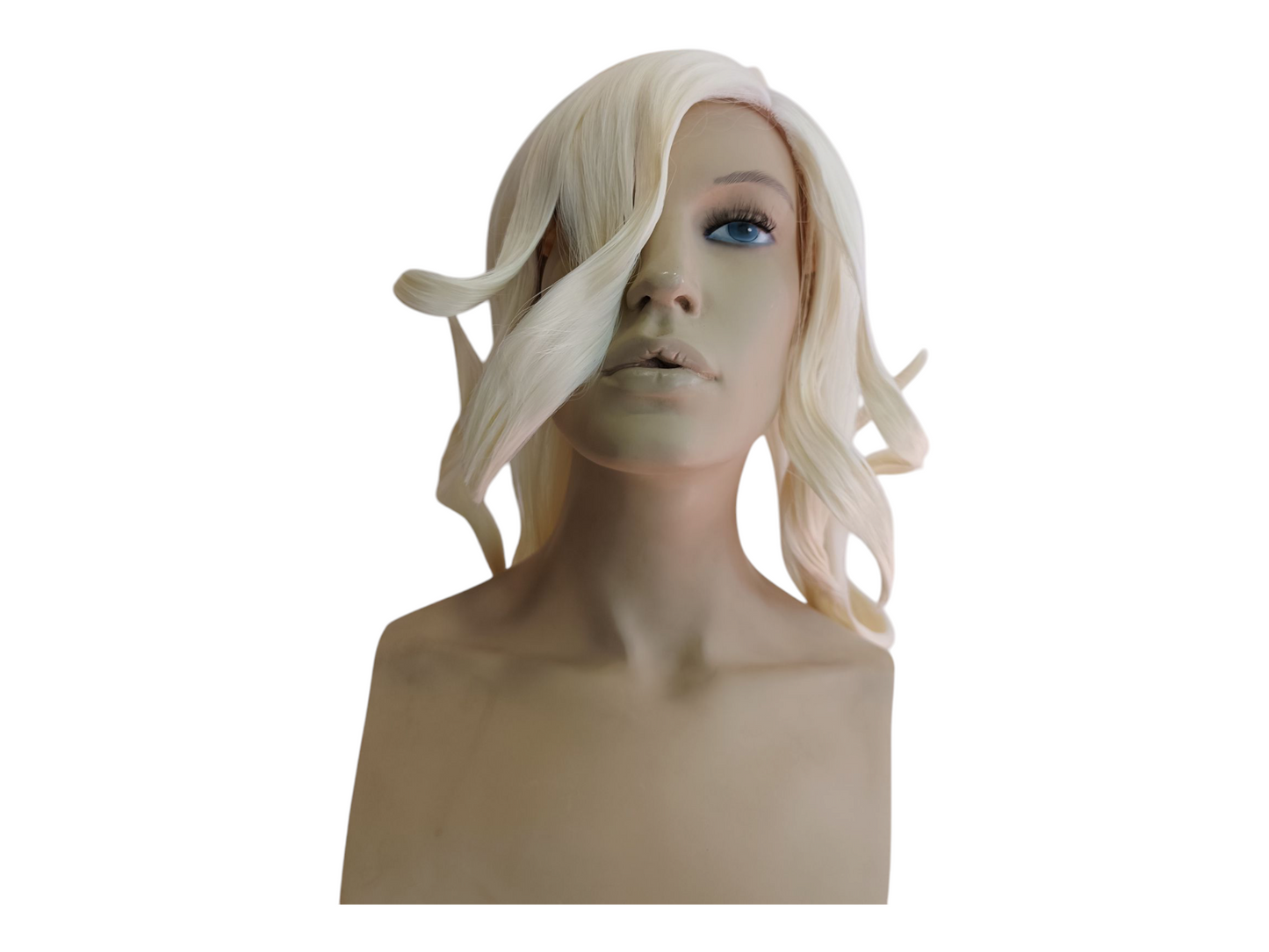 Nagito Komaeda White Cosplay Wig with Ahoge