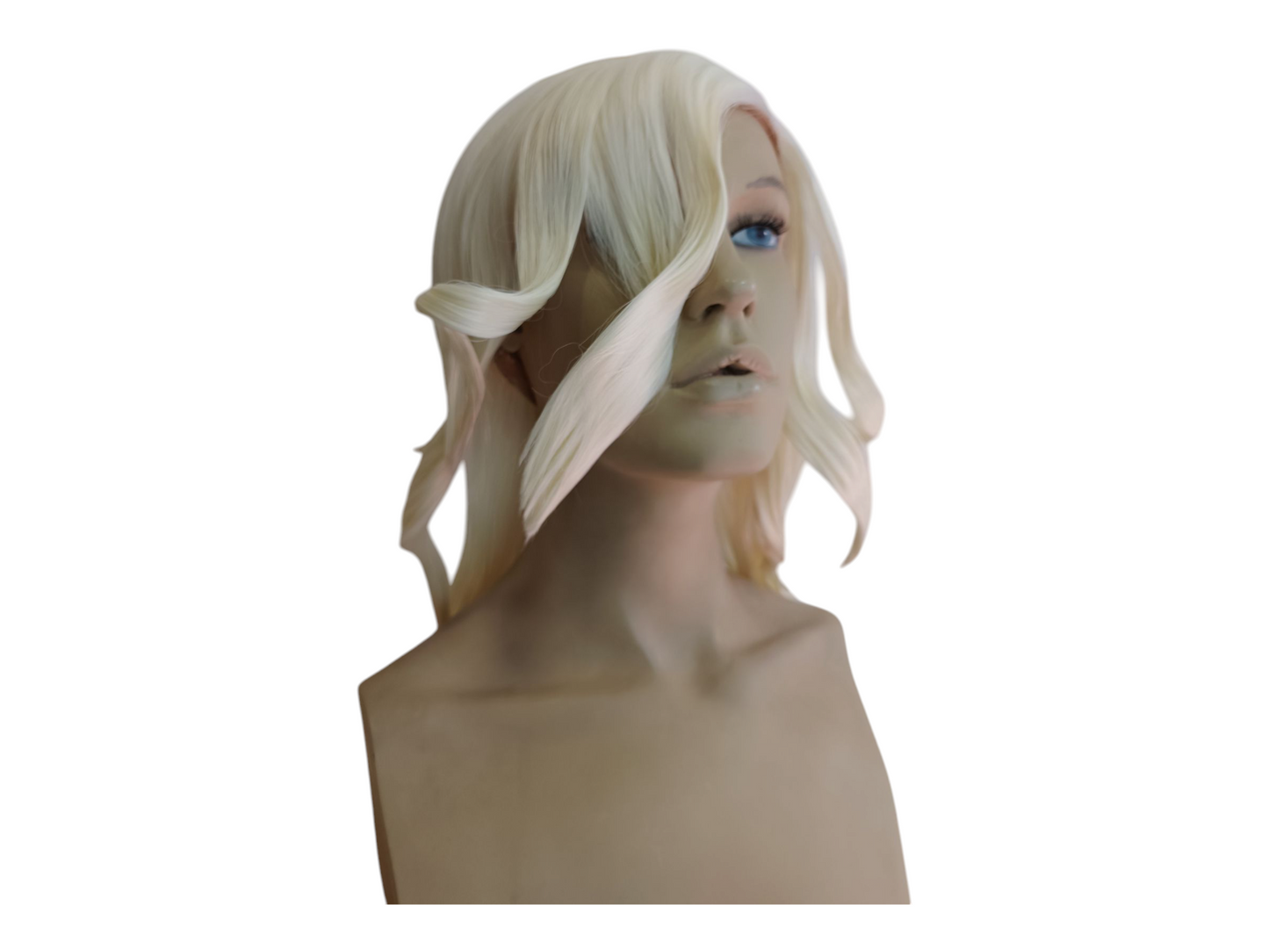 Nagito Komaeda White Cosplay Wig with Ahoge