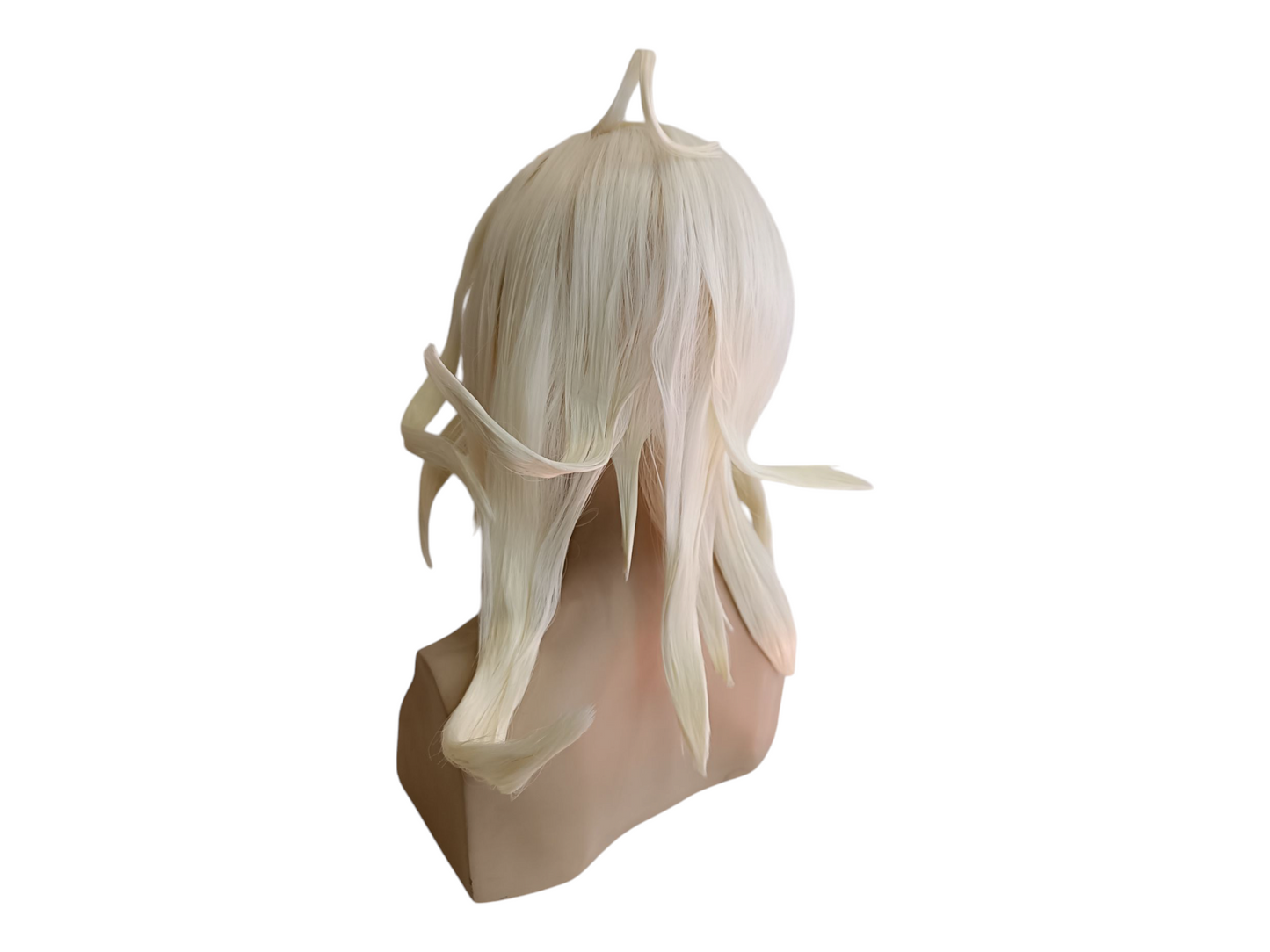 Nagito Komaeda White Cosplay Wig with Ahoge