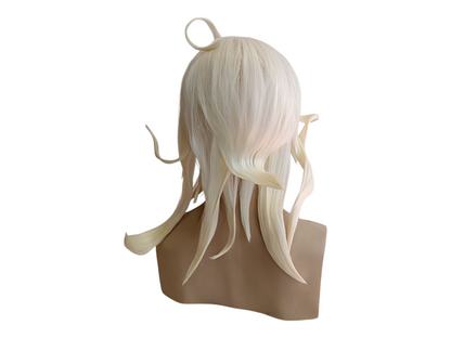 Nagito Komaeda White Cosplay Wig with Ahoge