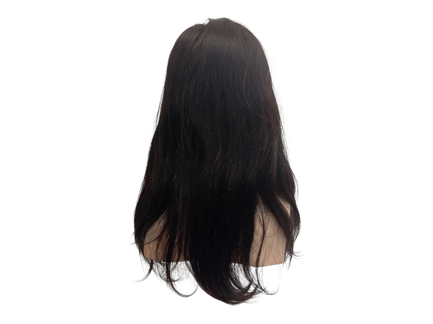 Long Straight Brown Human Hair Lace Front Wig