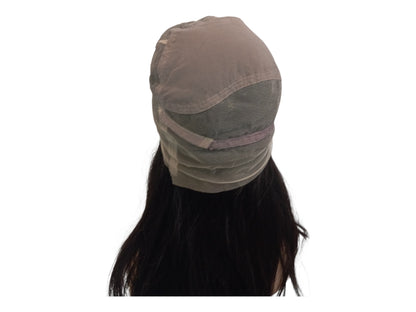 Long Straight Brown Human Hair Lace Front Wig