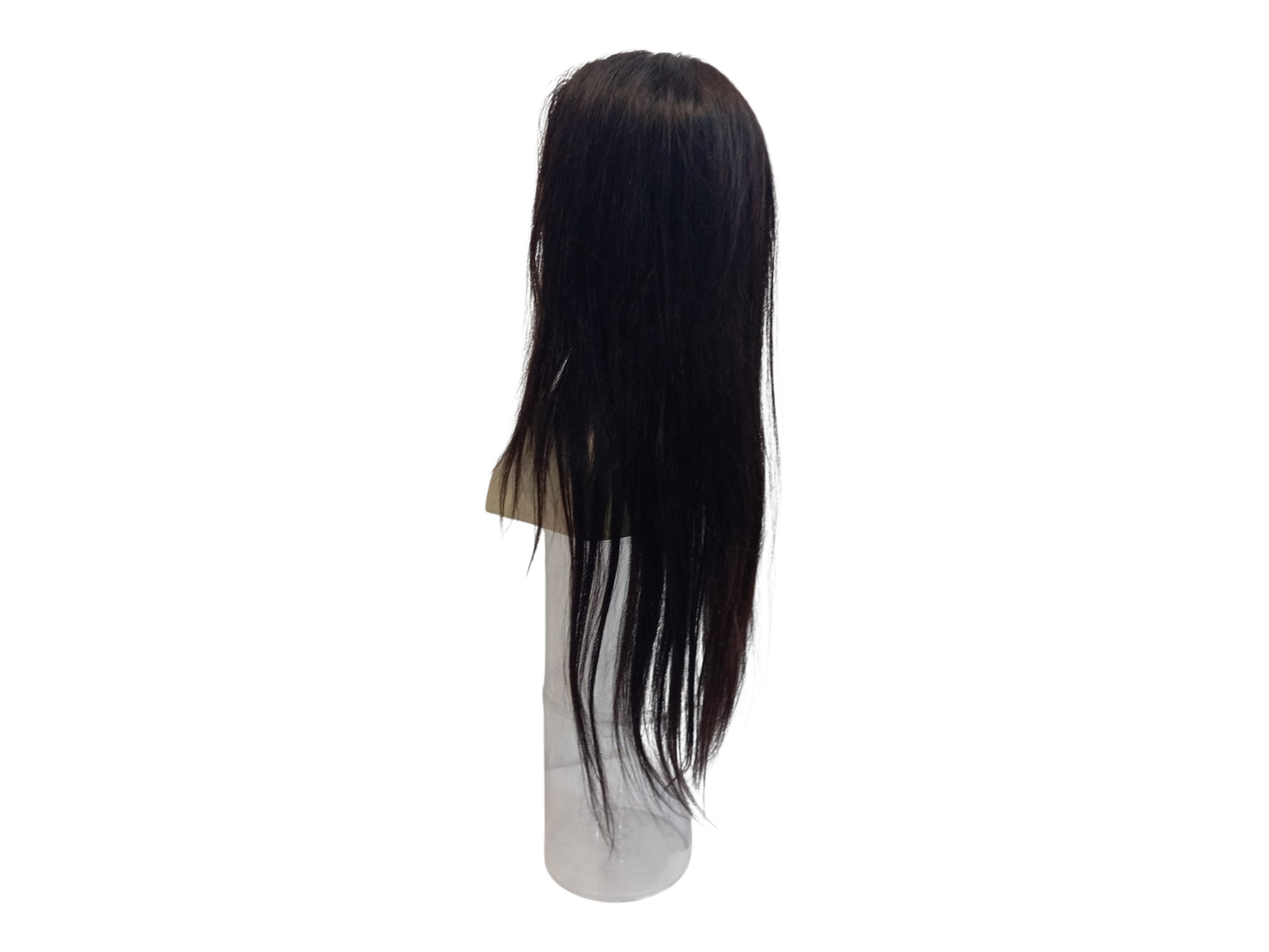 Extra Long Straight Black Human Hair Lace Front Wig
