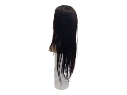 Extra Long Straight Black Human Hair Lace Front Wig