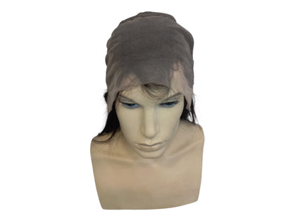 Extra Long Straight Black Human Hair Lace Front Wig