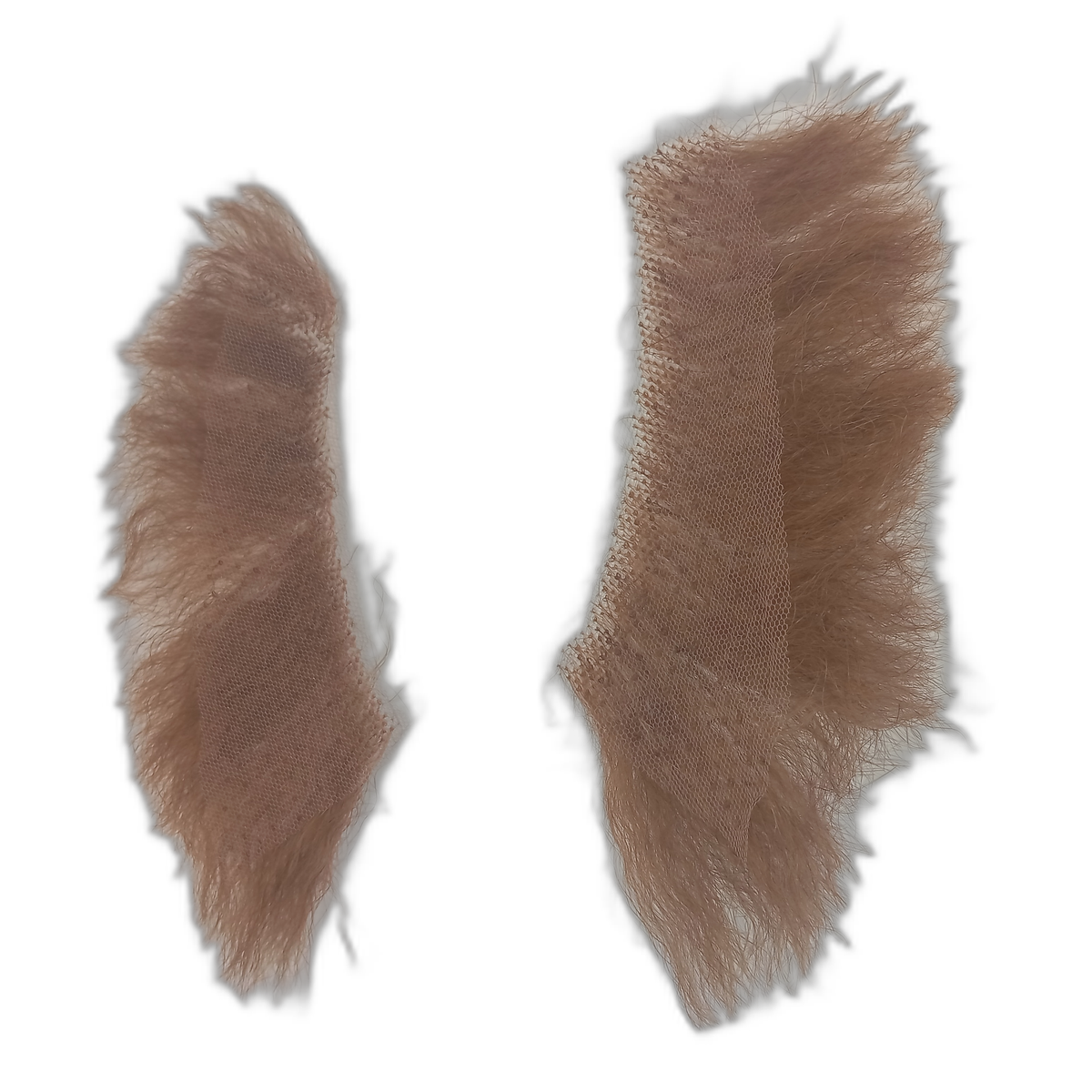 Large Human Hair Auburn Sideburns on Lace